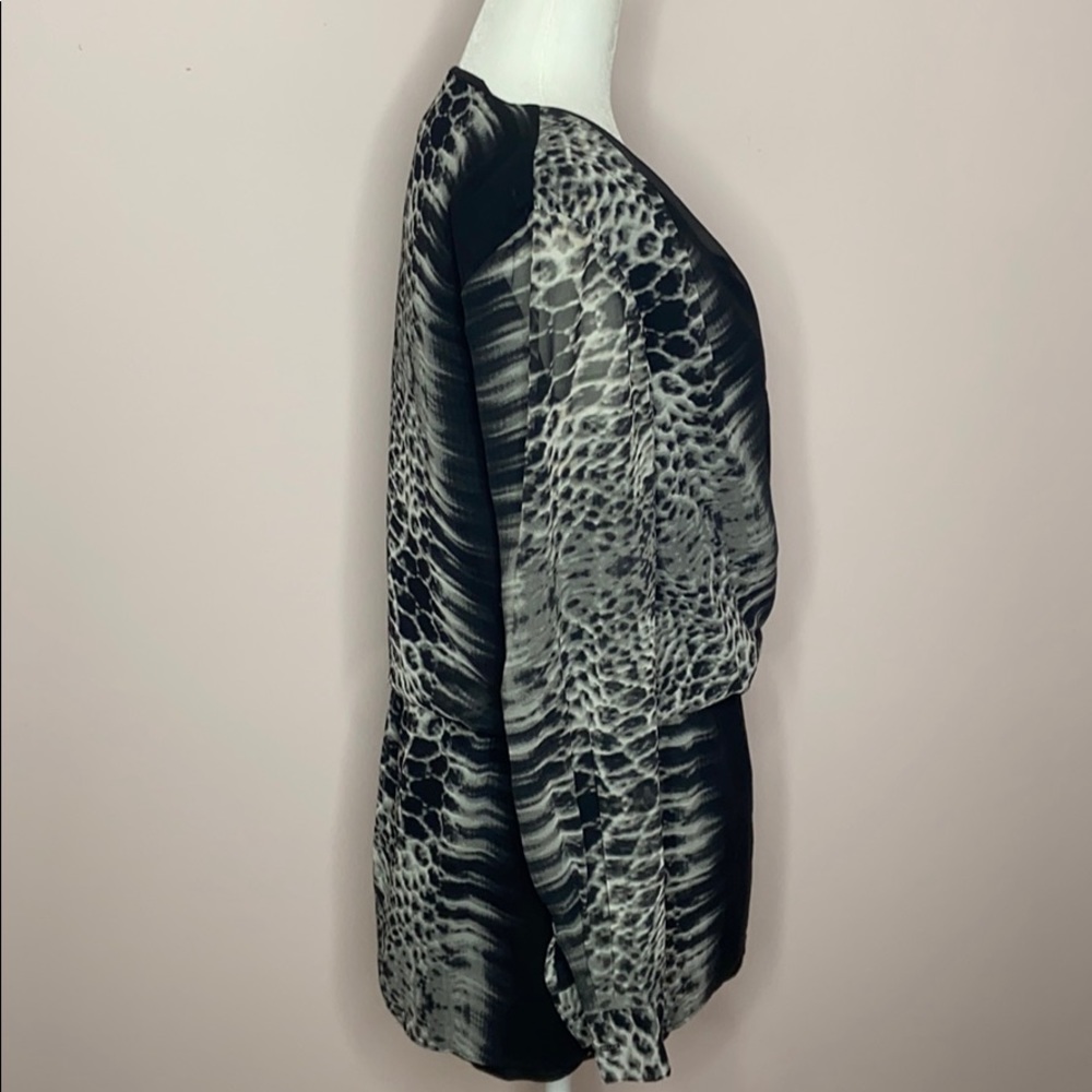 Walter Baker W118 Snakeskin Print Surplice Dress - Picture 4 of 9